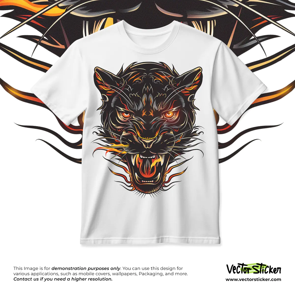 Old School Style Black Panther T-Shirt Graphic