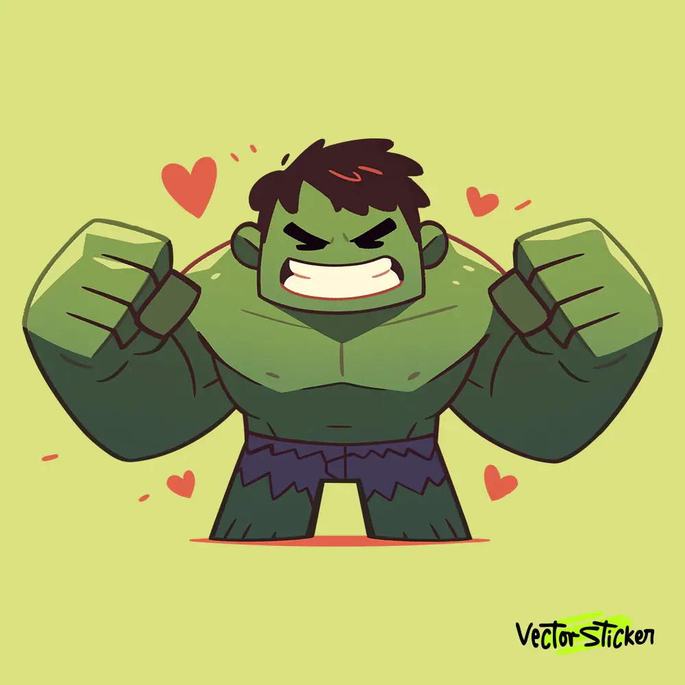 Cute Hulk Character